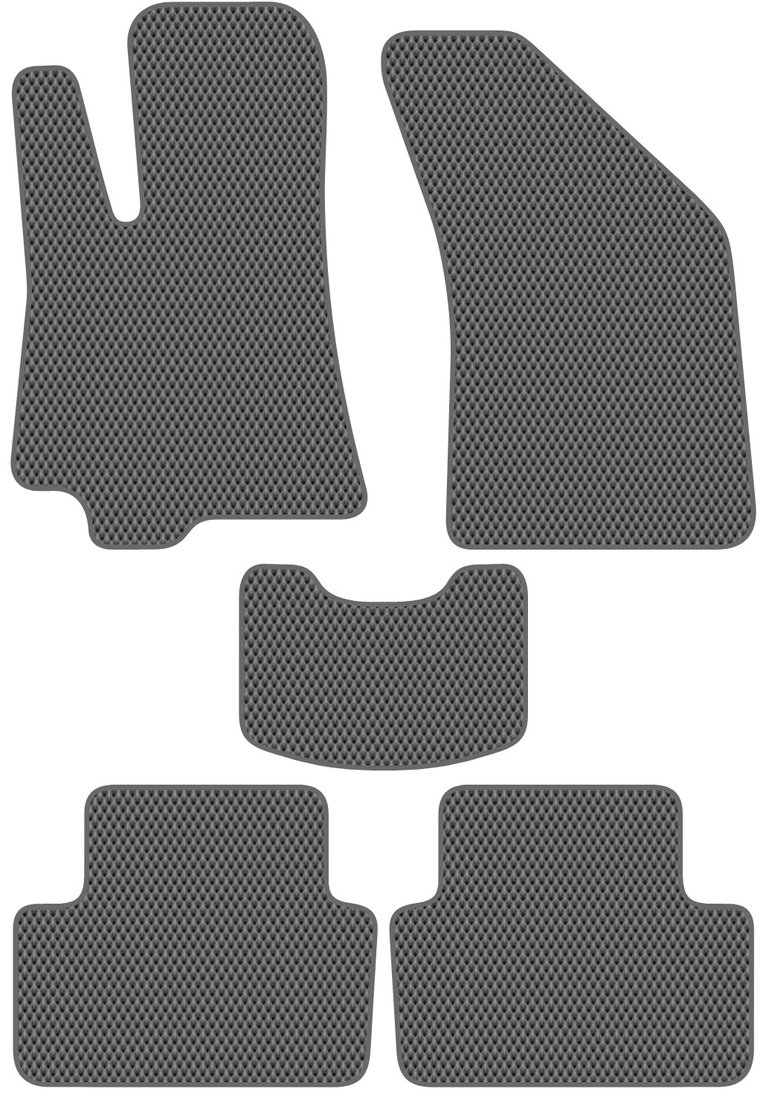 

Комплект ковриков для авто Alicosta Daewoo Lanos (седан / T150) 2000 - 2008 (серый, ромб)