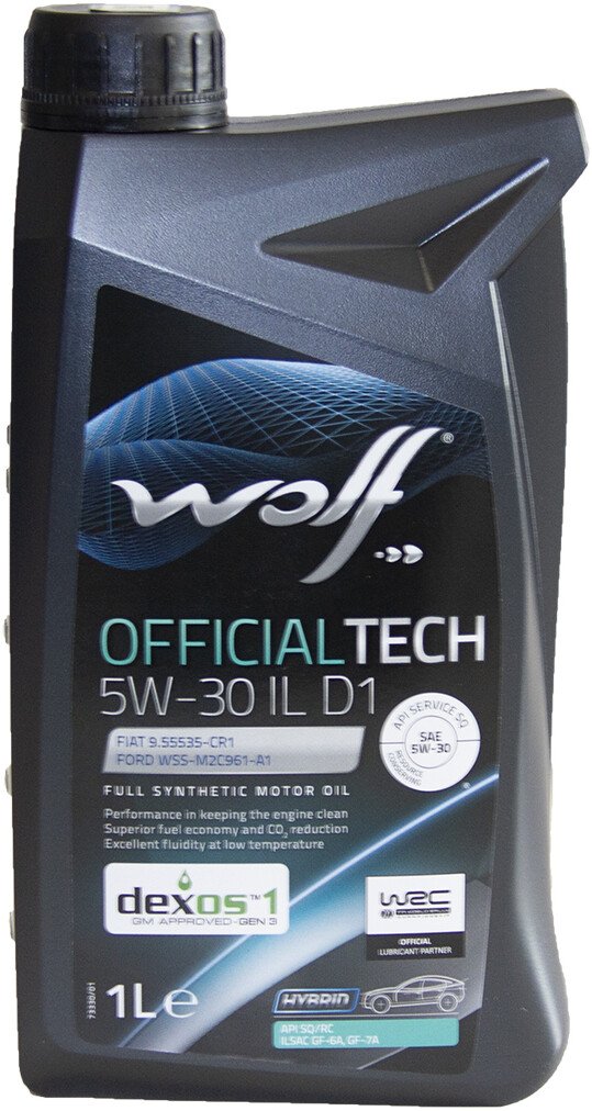 

Моторное масло Wolf OfficialTech 5W-30 IL D1 1л