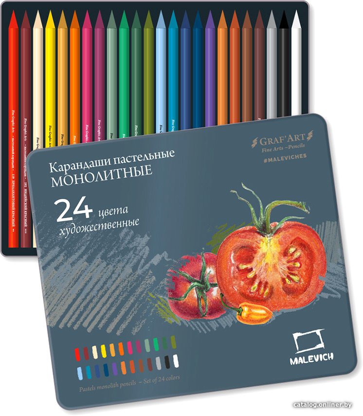 Набор пастельных карандашей Малевичъ GrafArt 810022 (24 цвета)