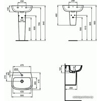 Умывальник Ideal Standard Esedra T280801