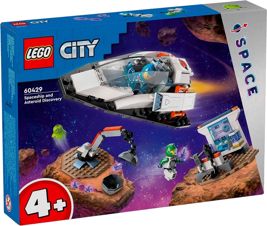 

Конструктор LEGO City 60429 Открытие космического корабля и астероида