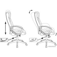 Игровое (геймерское) кресло Zombie 200 (черный/ белый)