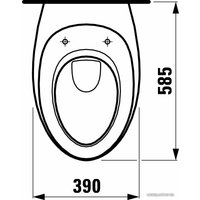 Унитаз подвесной Laufen Il Bagno Alessi One (подвесной)