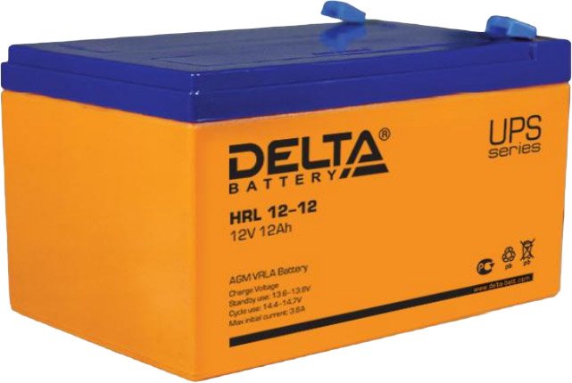 

Аккумулятор для ИБП Delta HRL 12-12 (12В/12 А·ч)
