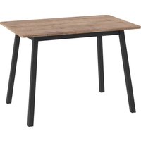 Кухонный стол Мамадома Tirk radial-110 раздвижной 110-142х70 (дуб веллингтон/черный)