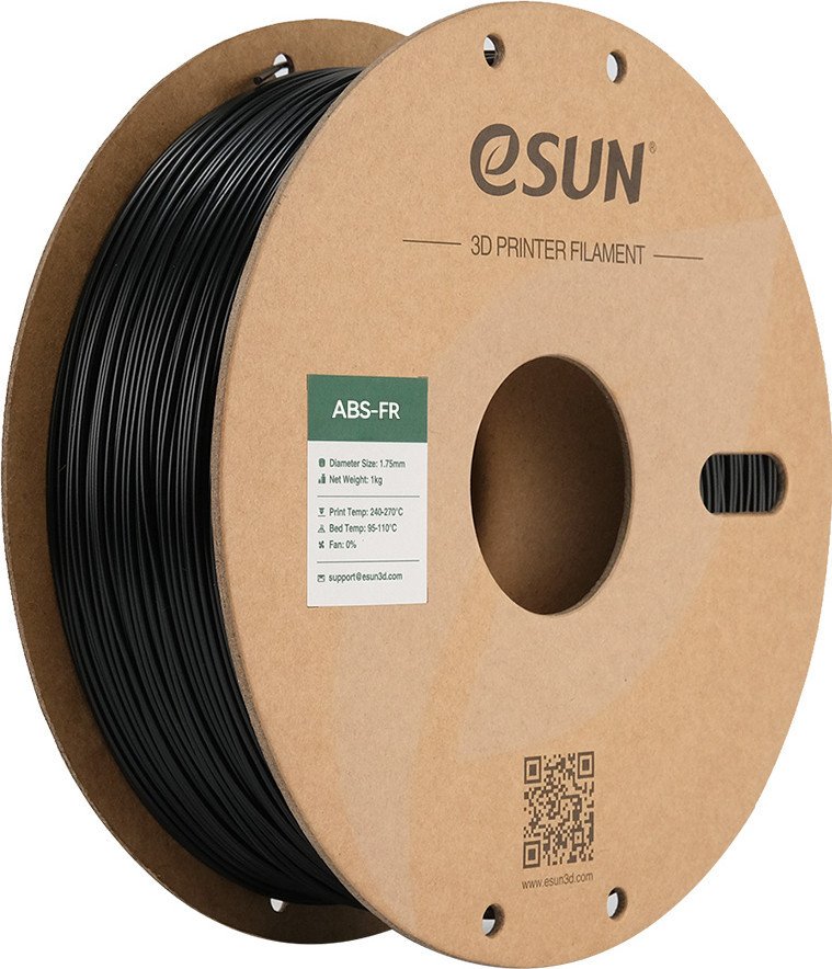 Филамент eSUN ABS-FR ABS-FR175B1Y1 (1.75мм, 1кг, черный)