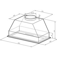 Кухонная вытяжка LEX Hyper 600 GS Inverter WH