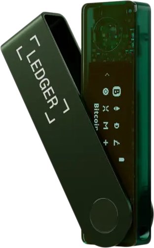 Аппаратный криптокошелек Ledger Nano X (темно-зеленый)