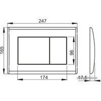 Панель смыва Alcaplast M270