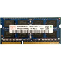 Оперативная память Hynix DDR3 SO-DIMM PC3-12800 4GB (HMT351S6CFR8C-PB)