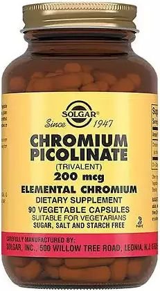 Витамин Solgar Пиколинат хрома 200мкг (90 капсул)