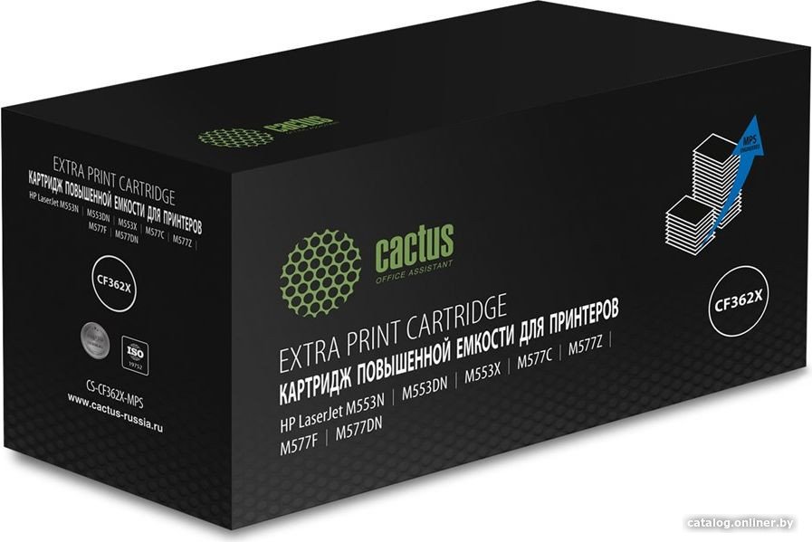 Картридж CACTUS CS-CF362X-MPS (аналог HP CF362X-MPS)