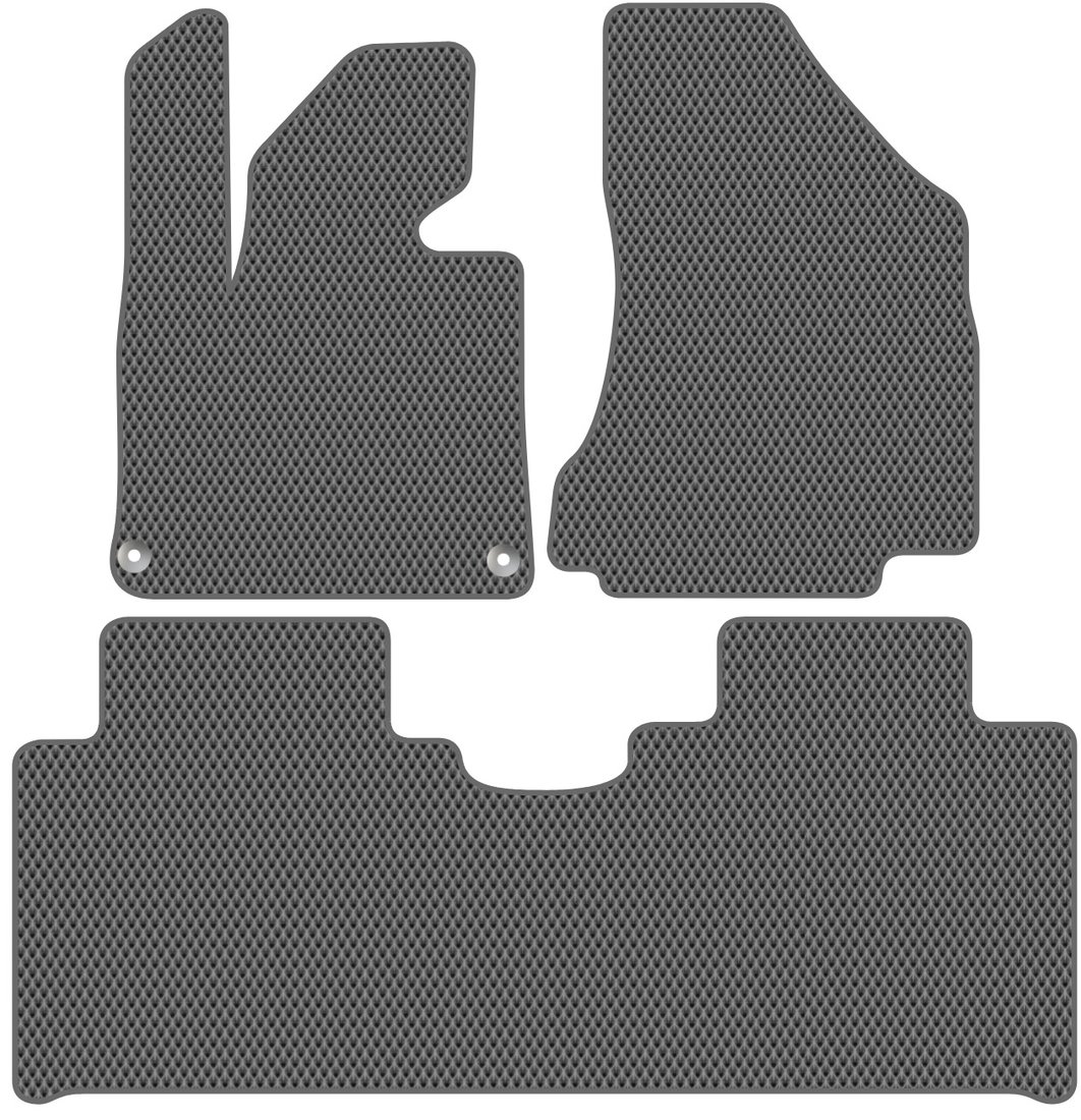 

Комплект ковриков для авто Alicosta FAW Bestune Nat I (минивэн / электромобиль) 2021 - Н.В. (серый, ромб)