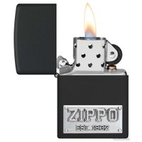 Зажигалка Zippo License Plate Black Matte 48689