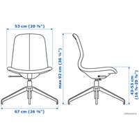  Ikea Лонгфьелль 893.862.11 (гуннаред темно-серый/белый)