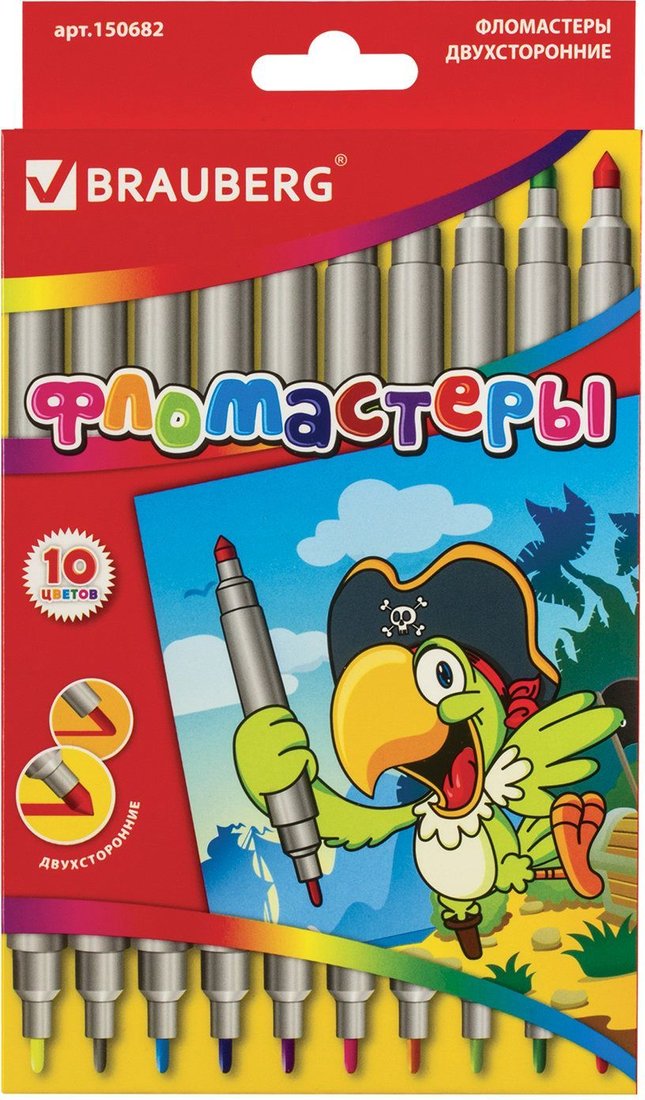 

Фломастеры BRAUBERG 150682 (10 шт.)