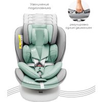 Детское автокресло Amarobaby Champion Isofix AMARO-2008CH-Se/Bi (серый/бирюзовый)