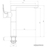 Смеситель Deante Gardenia BEG B630 (хром/черный)