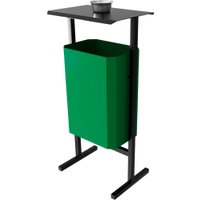 Уличная урна Allerd Стандарт 35л с пепельницей (зеленый)