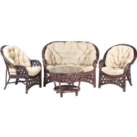 Набор садовой мебели Calamus Rotan Черчиль комфорт (орех матовый)