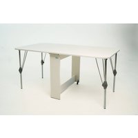 Стол-книга Stoloff Мечта 1600x850 (белый, опоры складные, углы закругленные с роликами и ручками)