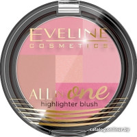 Румяна Eveline Cosmetics All in One (тон 02)