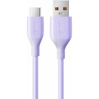 Кабель Anker A8001 USB Type-C - USB Type-A 100W (1 м, сиреневый)