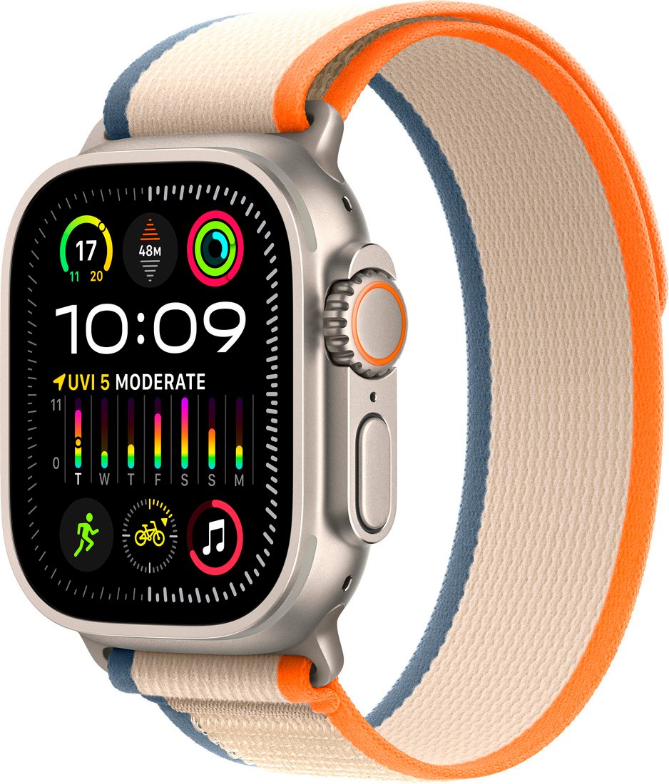 

Ремешок Apple Trail Loop MT5W3 (49 мм, оранжевый/бежевый, размер S/M)