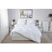 Евро комплект постельного белья Loon Stripe (евро, наволочки 50х70, белый)