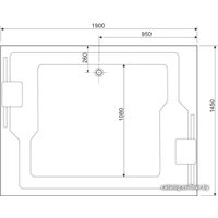 Ванна Cezares Plane Duo 190x145