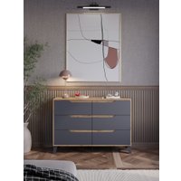 Комод ЭлиГард Eyva 6S (дуб вотан/графит)