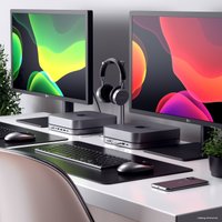 USB-хаб Satechi Aluminum Stand & Hub for Mac Mini ST-ABHFM (серый)