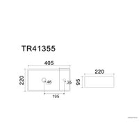 Умывальник Uptrend Fika (глянцевый белый)
