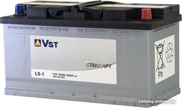 Автомобильный аккумулятор VST Стандарт L5-1 100 R+ (100 А·ч)