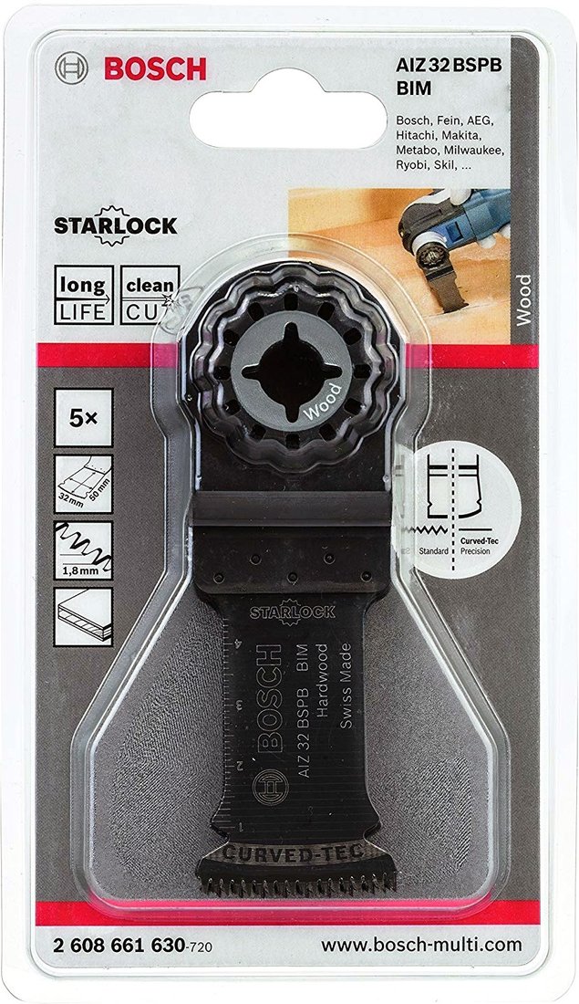 

Набор оснастки для электроинструмента Bosch 2608661630 (5 предметов)