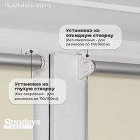 Рулонные шторы Sundays Home LM 168-03 140x170 (молочный)