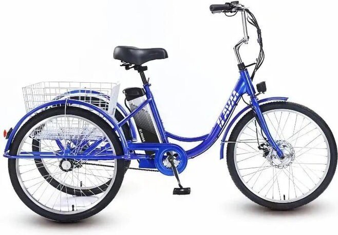 

Электровелосипед AVM E-Alfa Trike 24 (синий)