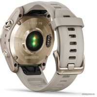 Умные часы Garmin Fenix 7S Sapphire Solar (кремово-золотой титан/песочный)