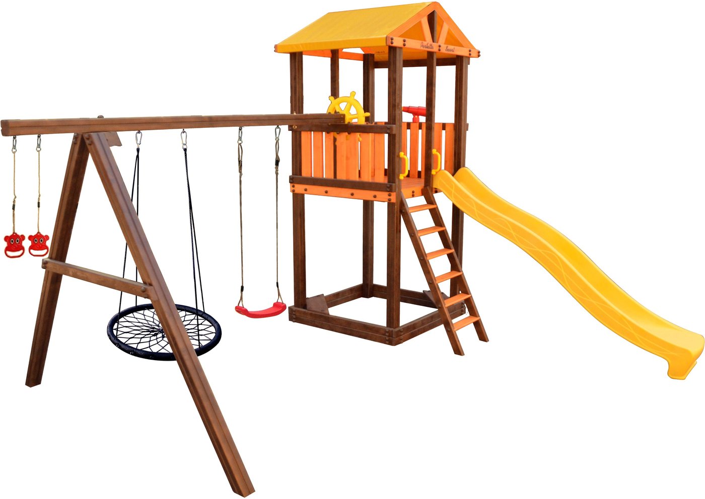 

Игровой комплекс Perfetto Sport Pitigliano-3 + качели Паутина