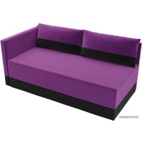 Тахта Лига диванов Никас 105204 (левый, фиолетовый/черный)