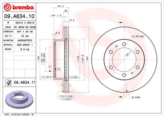 

Brembo 09A63410