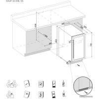 Винный шкаф Dunavox DAUF-32.78DB