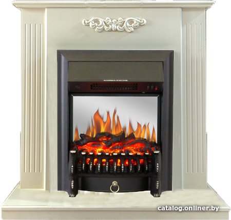 Каминокомплект Smolcom Lumsden STD-ASP с RealFlame Fobos-S Lux BL LT (белый ваниль)