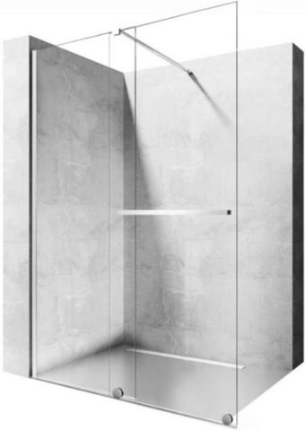 Душевая стенка Rea Cortis 120 (хром/прозрачное стекло)