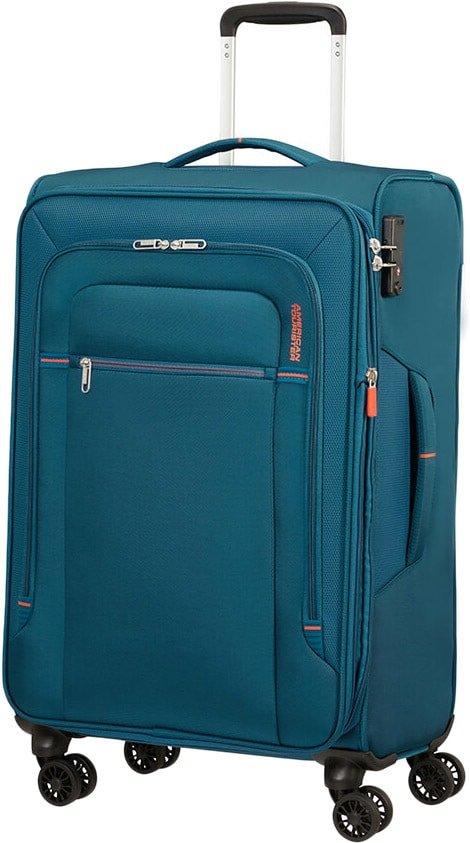 

Чемодан-спиннер American Tourister Crosstrack Navy/Orange 67 см