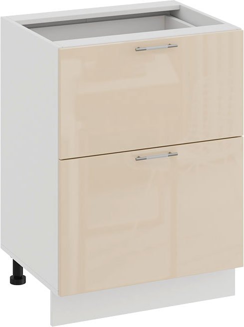 

Шкаф напольный Трия Весна 1Н6Я2 (белый/ваниль глянец)