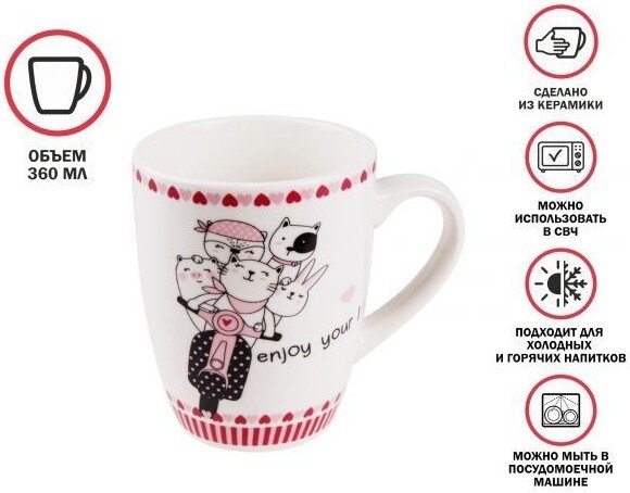 

Кружка Perfecto Linea Love Kitty-4 30-063014