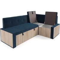 Угловой диван Мебель-АРС Таллин 191x83x121 (темно-синий Luna 034)