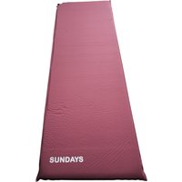 Самонадувающийся коврик Sundays ZC-SIM001-1 (5 см, бордовый)