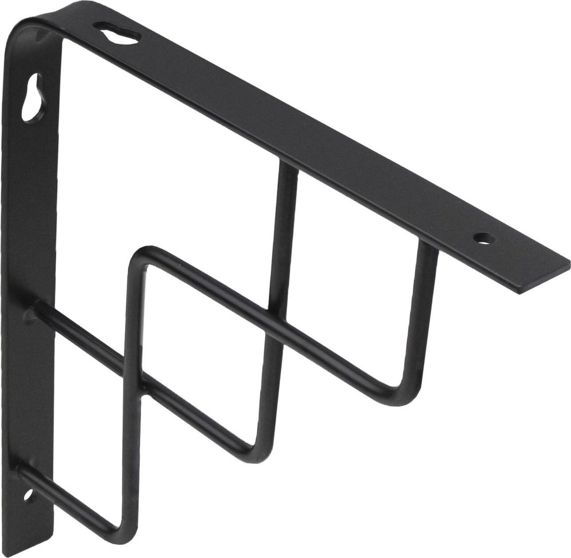 

Полкодержатель AKS мет. QUADRO 250*250*20*3, черный